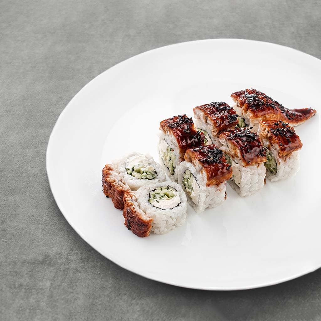 Ролл Дракон с угрем